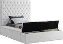 Bliss White Velvet Twin Bed (3 Boxes) - Town Of Bargains Furniture - NY