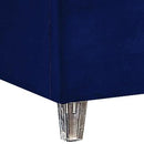 Candace Navy Velvet King Bed