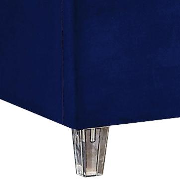 Candace Navy Velvet Twin Bed - Town Of Bargains Furniture - NY