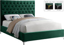 Cruz Green Velvet King Bed - Town Of Bargains Furniture - NY