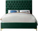 Cruz Green Velvet Full Bed - Town Of Bargains Furniture - NY