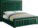 Dolce Green Velvet Queen Bed (3 Boxes) - Town Of Bargains Furniture - NY