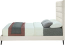 Elly Cream Velvet Full Bed - Town Of Bargains Furniture - NY