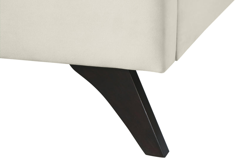 Elly Cream Velvet Full Bed - Town Of Bargains Furniture - NY