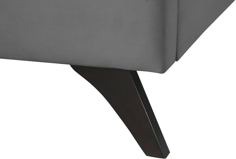 Elly Grey Velvet King Bed - Town Of Bargains Furniture - NY
