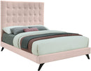 Elly Pink Velvet King Bed - Town Of Bargains Furniture - NY