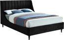 Eva Black Velvet King Bed