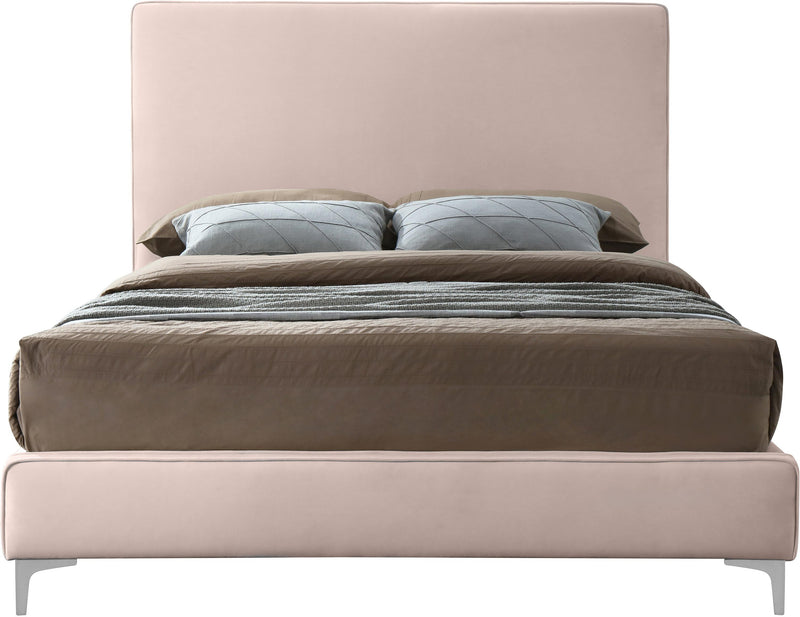 Geri Pink Velvet King Bed - Town Of Bargains Furniture - NY