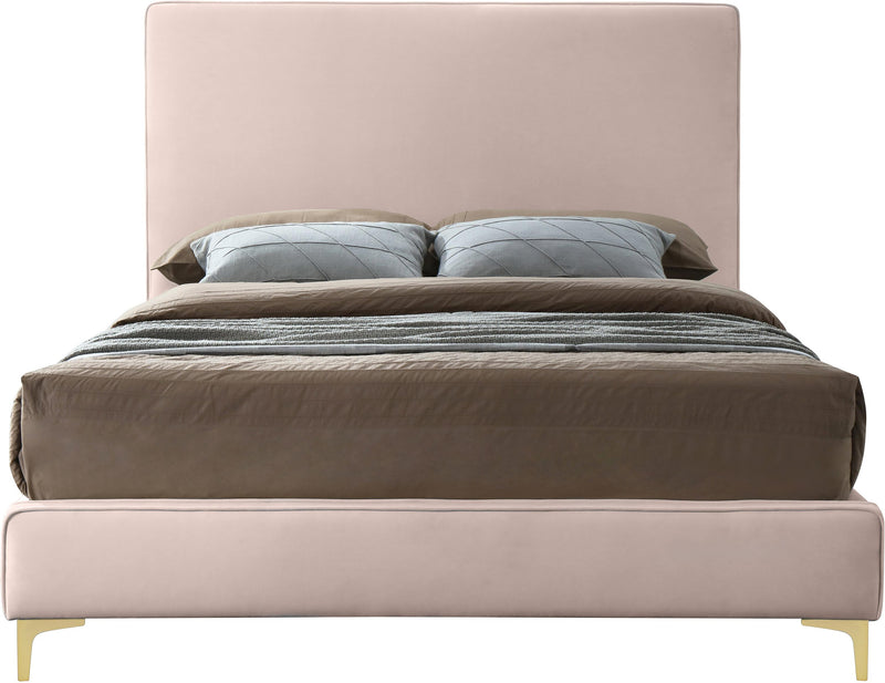 Geri Pink Velvet King Bed - Town Of Bargains Furniture - NY