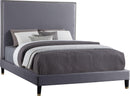 Harlie Grey Velvet King Bed