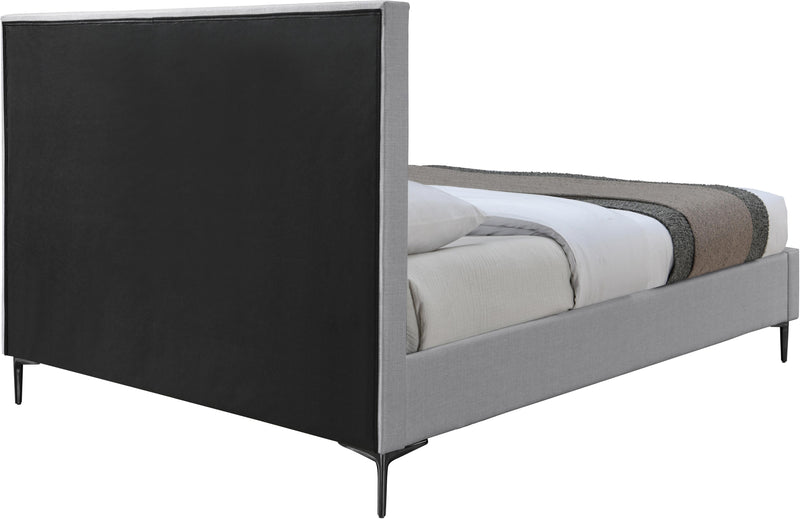 Hunter Grey Linen King Bed - Town Of Bargains Furniture - NY