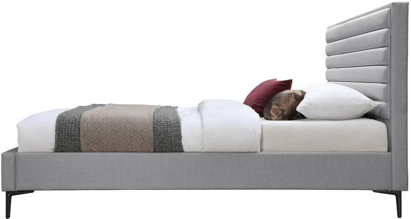 Hunter Grey Linen Queen Bed - Town Of Bargains Furniture - NY