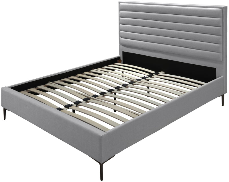 Hunter Grey Linen Queen Bed - Town Of Bargains Furniture - NY