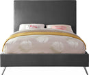 Jasmine Grey Velvet Queen Bed - Town Of Bargains Furniture - NY