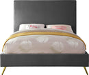 Jasmine Grey Velvet King Bed - Town Of Bargains Furniture - NY