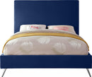 Jasmine Navy Velvet King Bed - Town Of Bargains Furniture - NY
