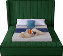 Kiki Green Velvet Full Bed (3 Boxes) - Town Of Bargains Furniture - NY