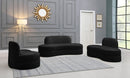 Mitzy Black Velvet Sofa - Town Of Bargains Furniture - NY