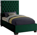 Lexi Green Velvet Twin Bed - Town Of Bargains Furniture - NY
