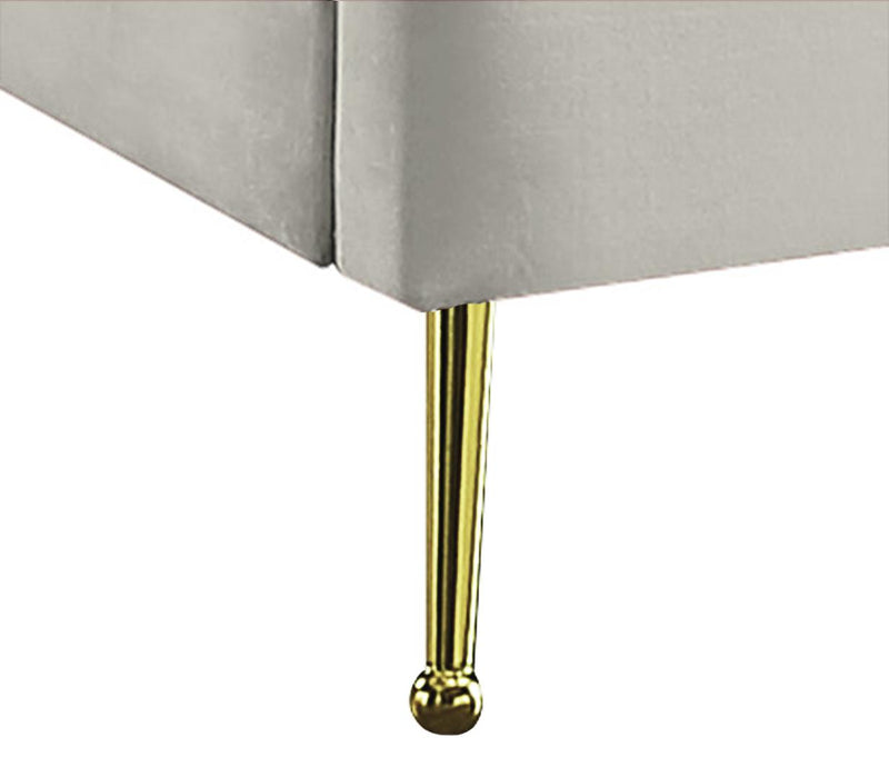Lily Cream Velvet King Bed - Town Of Bargains Furniture - NY