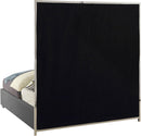 Milan Grey Faux Leather King Bed - Town Of Bargains Furniture - NY