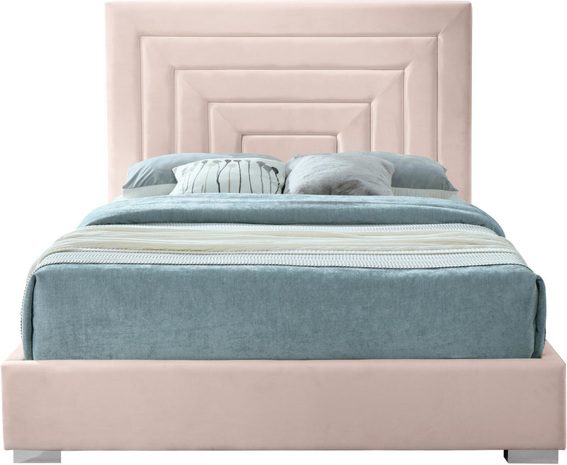 Nora Pink Velvet King Bed - Town Of Bargains Furniture - NY