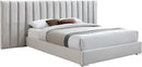 Pablo Cream Velvet King Bed