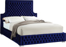 Sedona Navy Velvet King Bed