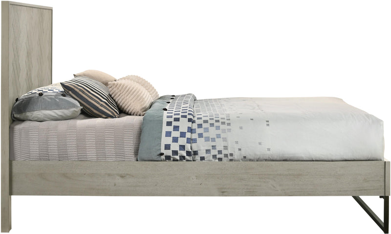 Weston Grey Stone Queen Bed (3 Boxes) - Town Of Bargains Furniture - NY