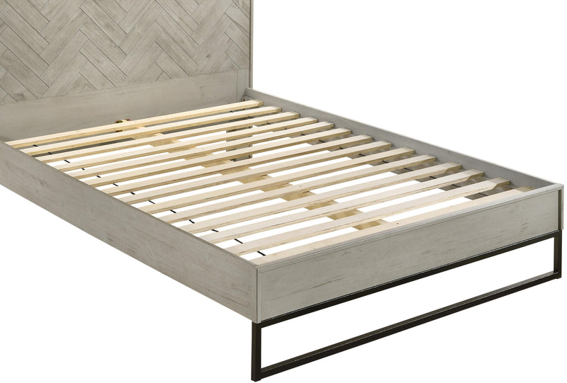 Weston Grey Stone Queen Bed (3 Boxes) - Town Of Bargains Furniture - NY
