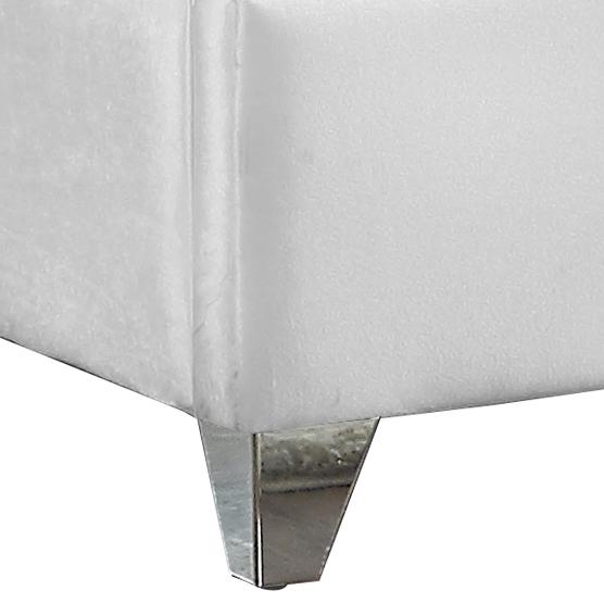 Zuma White Velvet Queen Bed - Town Of Bargains Furniture - NY