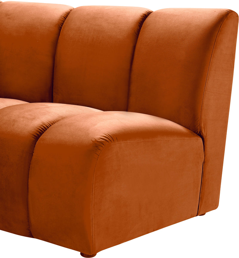 Infinity Cognac Velvet 6pc. Modular Sectional - Town Of Bargains Furniture - NY