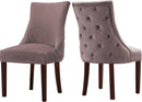 Hannah Pink Velvet Dining Chair - Town Of Bargains Furniture - NY