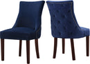 Hannah Navy Velvet Dining Chair - Town Of Bargains Furniture - NY
