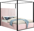 Jax Pink Velvet Queen Bed - Town Of Bargains Furniture - NY