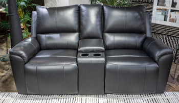Glossmore Reclining Loveseat with Console - Town Of Bargains Furniture - NY