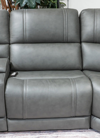 5Z - Pittson Power Reclining Sectional - Town Of Bargains Furniture - NY