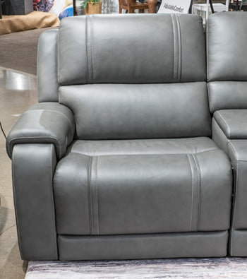 5Z - Pittson Power Reclining Sectional Loveseat - Town Of Bargains Furniture - NY