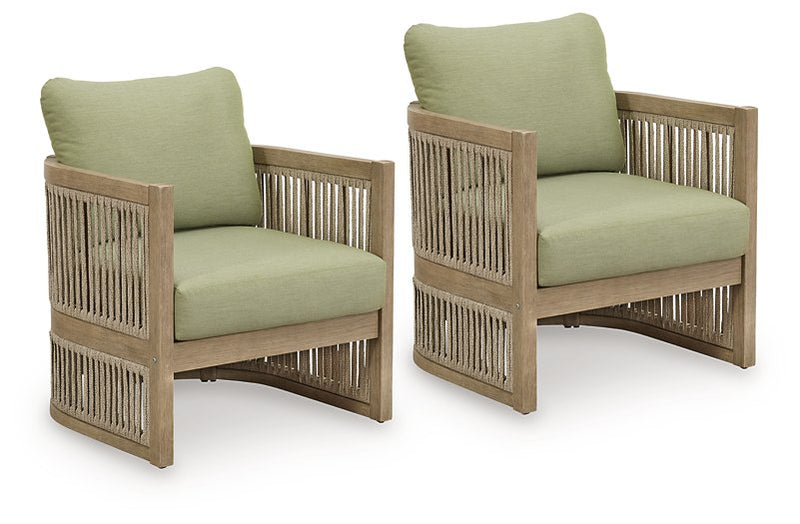Serena Shores Outdoor Lounge Chair (Set of 2) - Town Of Bargains Furniture - NY