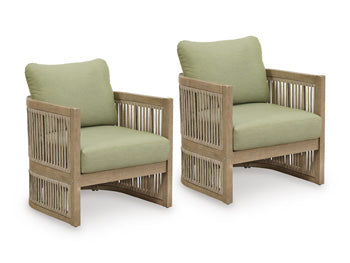 Serena Shores Outdoor Lounge Chair (Set of 2) - Town Of Bargains Furniture - NY