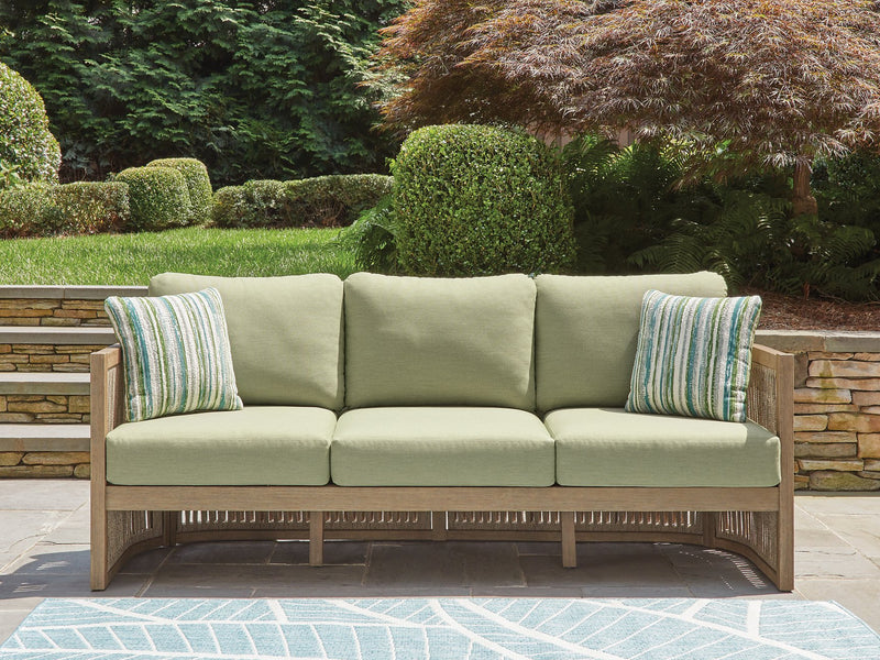 Serena Shores Outdoor Sofa with Cushion - Town Of Bargains Furniture - NY