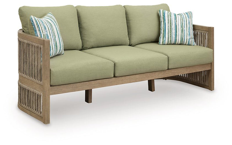 Serena Shores Outdoor Sofa with Cushion - Town Of Bargains Furniture - NY