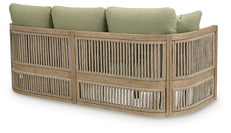 Serena Shores Outdoor Sofa with Cushion - Town Of Bargains Furniture - NY
