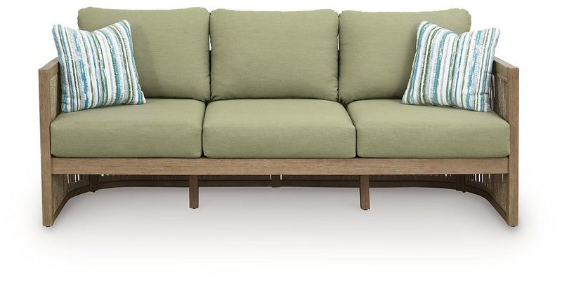 Serena Shores Outdoor Sofa with Cushion - Town Of Bargains Furniture - NY