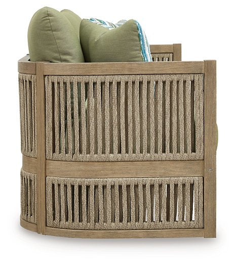 Serena Shores Outdoor Sofa with Cushion - Town Of Bargains Furniture - NY