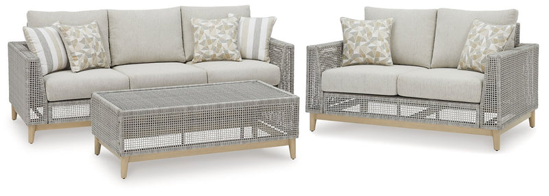 Seton Creek Outdoor Seating Set - Town Of Bargains Furniture - NY