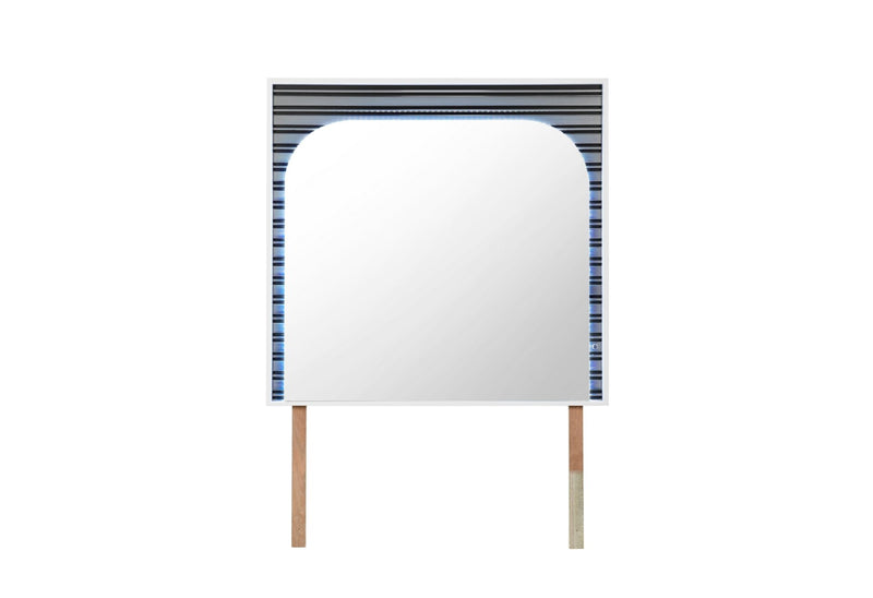 Talia White Mirror With Led - Town Of Bargains Furniture - NY