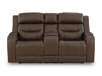 Knightington Power Reclining Loveseat with Audio Seating - Town Of Bargains Furniture - NY