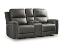 Bleckley Power Reclining Loveseat with Console - Town Of Bargains Furniture - NY