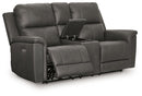 Bleckley Power Reclining Loveseat with Console - Town Of Bargains Furniture - NY